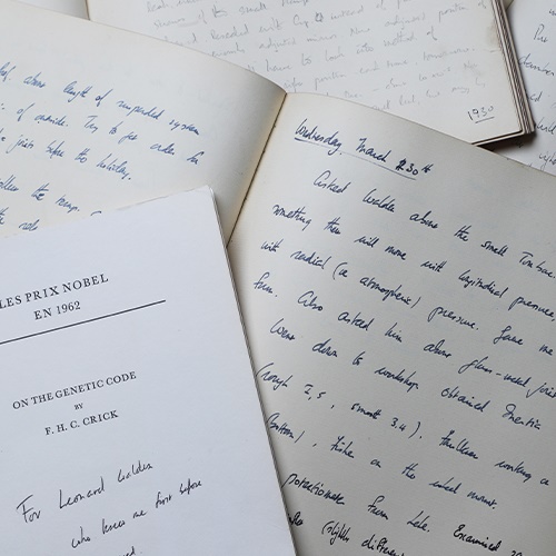 Francis Crick War Diaries to Auction